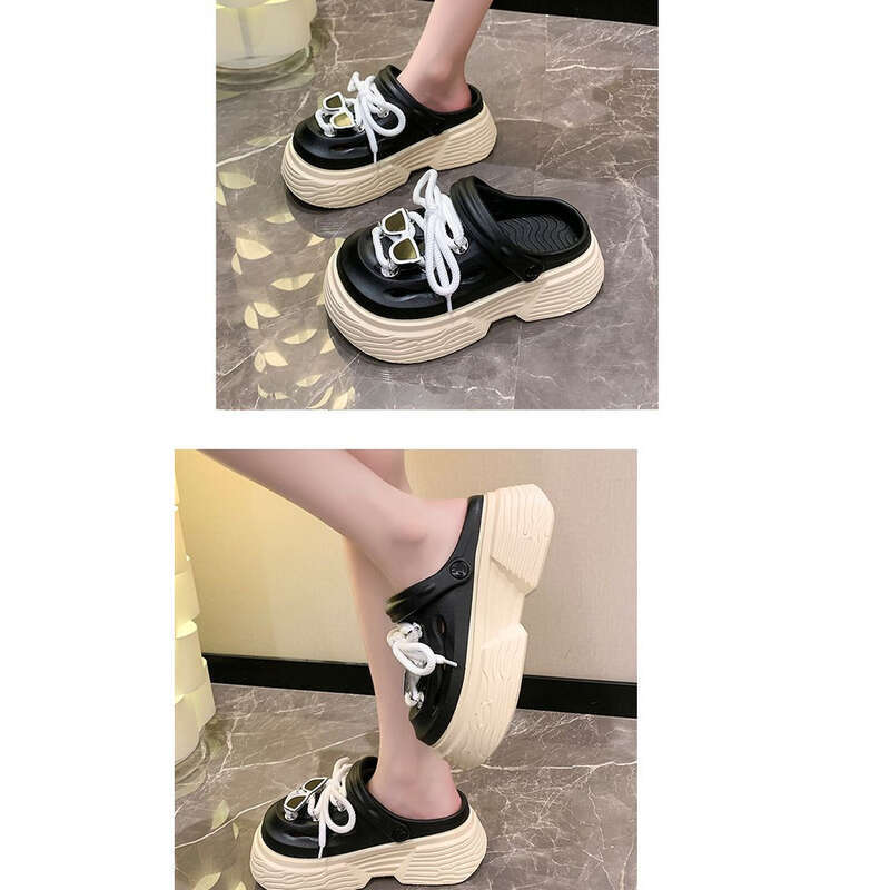 mêmes lunettes de soleil bicolores, chaussures perforées, semelles extra épaisses pour plus de confort_voghion.com