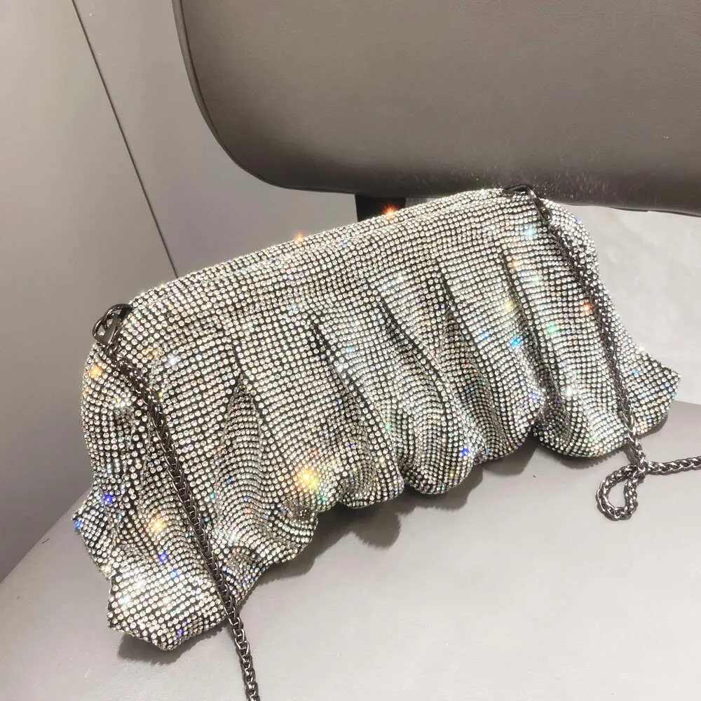 Pochettes de soirée faites à la main avec poignée brillante, nouveaux sacs à main et sacs à main pliables de créateur pour fête de mariage de haute qualité_voghion.com
