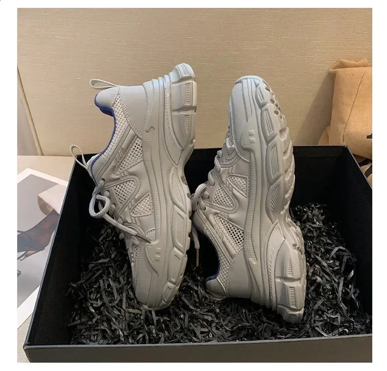 Dad Mesh Breathable Womens Running Shock Absorption Light Sneakers Platform Shoes 240809_voghion.com