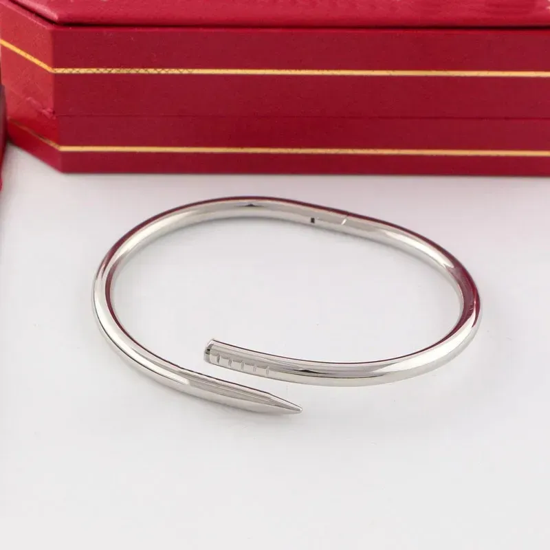 Náramek Love Nail Bracelet Designer Bangles pro ženy, pánské náramky z nerezové oceli, slitiny, pulsera, pulsery, pozlacené, zlaté, růžové_voghion.com