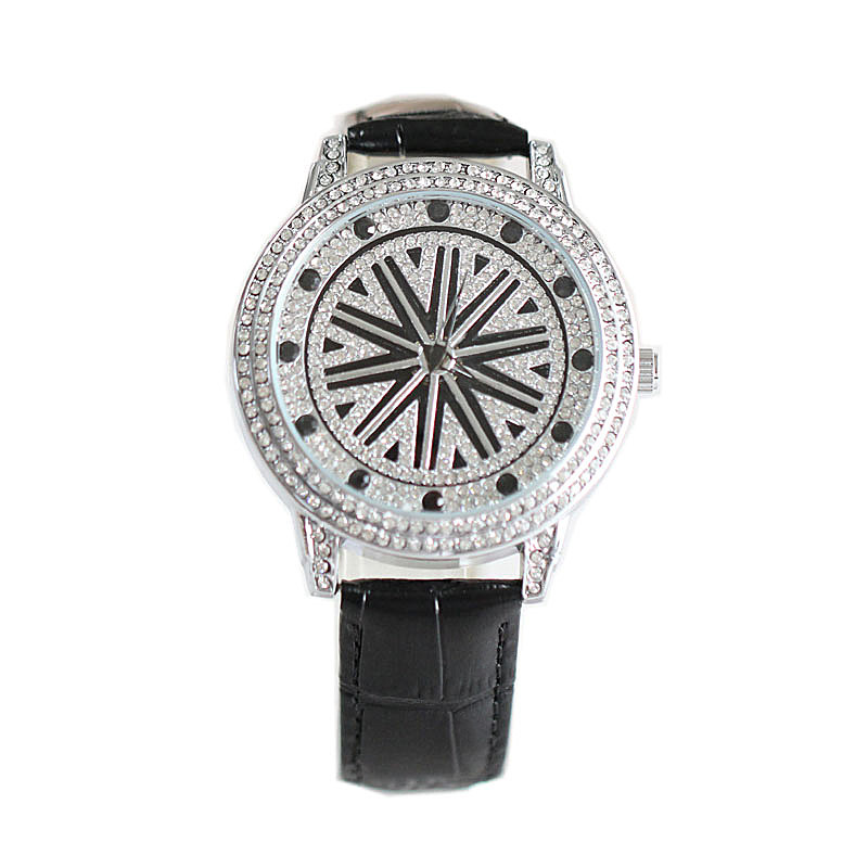 Orologio da donna alla moda, quadrante grande universale, costantemente in funzione, cinturino in vera pelle impermeabile, orologio al quarzo da uomo_voghion.com