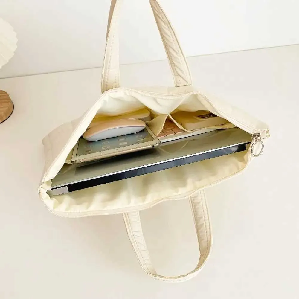 Niedliche Laptop-Handtasche, stoßfest, 11 13 14 15 Zoll, Notebook-Tasche, große Kapazität, atmungsaktiv, für iPad/Buch/Xiaomi/LenovoC24111_voghion.com