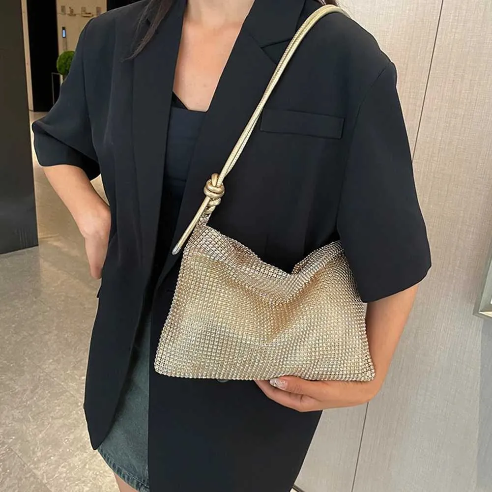 Pochette de soirée tendance Rhie pour femme, sac à main pour dîner, mariage, portefeuille, élégant, sac à bandoulière, sous-vêtements, Y241019_voghion.com