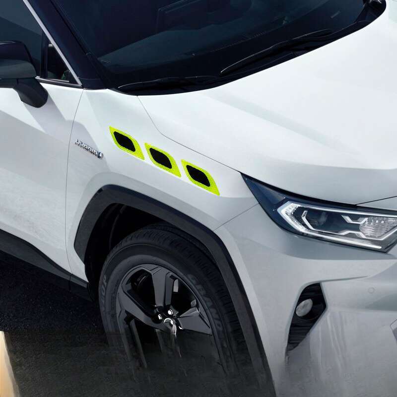 Car Leaf Panel, Fender Reflective Body St, Anti-collision Strip, Safety Warning, Engine Light Eyebrow Decorative_voghion.com