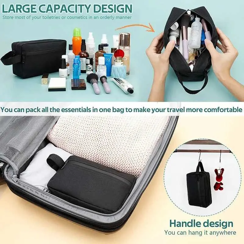 Neceser de viaje para hombre, neceser impermeable para maquillaje, belleza y rostro, organizador de bolsos._voghion.com