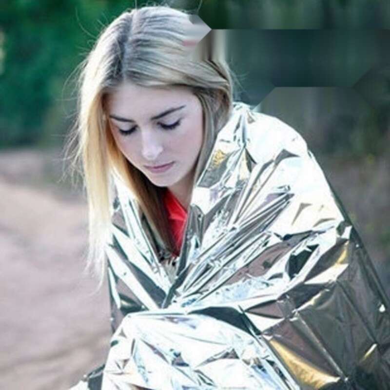 Wilderness Emergency Survival First Aid Sunscreen Insulation Distress Seeking Reflective Blanket, Cold Proof_voghion.com
