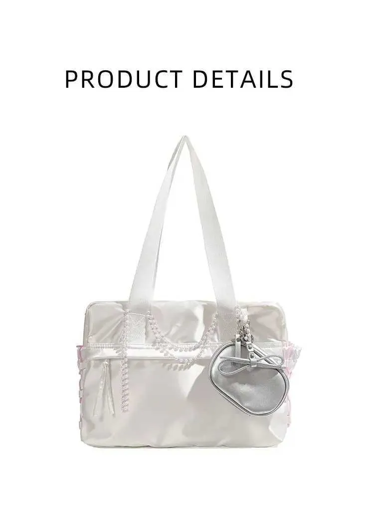 Vintage Large Capacity Shoulder Bag Nylon Aesthetic Y2k Handbag_voghion.com