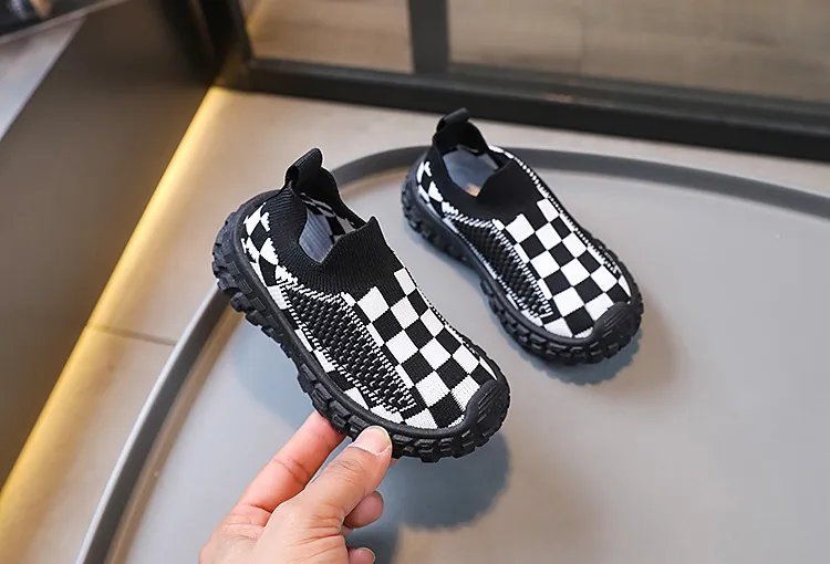 Sneakers Jenter Gutter Fritidssko Pustende netting Myke såler Happysteps Småbarnssko Størrelser US5c-US1y_voghion.com