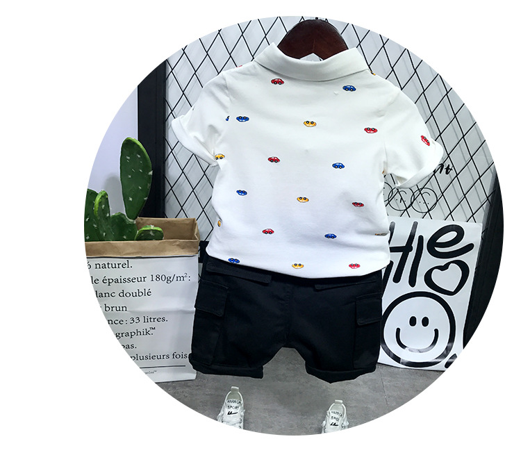 POLO transpirable de verano para madres y niños con solapa, camiseta holgada de manga corta para bebé, camiseta moderna para niños_voghion.com