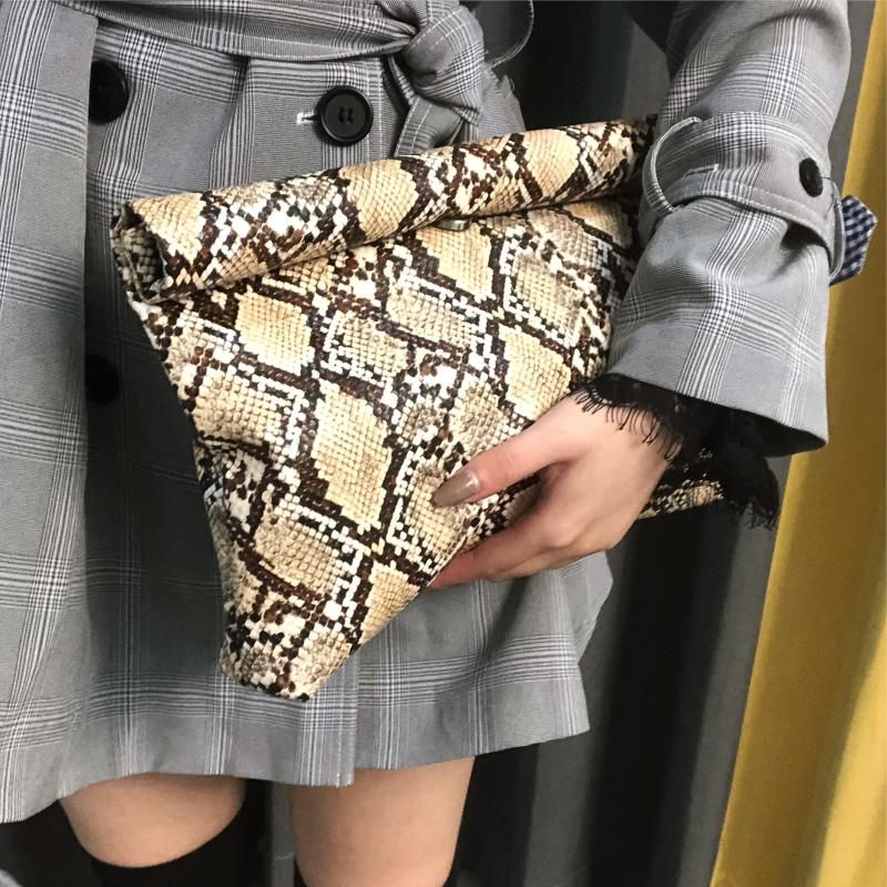 Tageskupplungen Serpentine Leder Handtasche Damen Designer Umschlag Abend Party Taschen Bolsa Feminina Bolsos Mujer_voghion.com