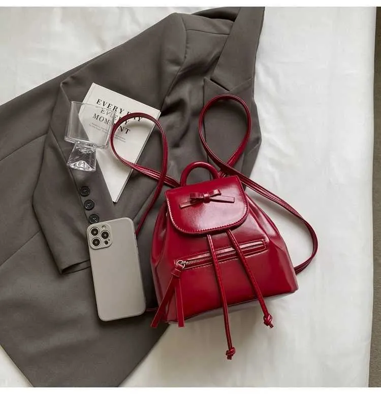 Mini Backpack And Shoulder Bag Set For Women Versatile Leather_voghion.com