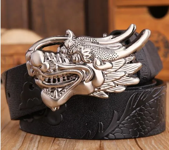 Neuer Typ hochwertiger Marken-Designer-Gürtel für Kupferdrachen mit großer Schnalle für Männer und Frauen, Taillengürtel aus echtem Leder_voghion.com