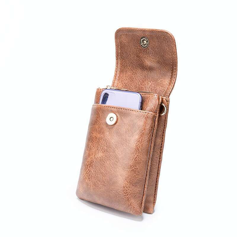 Borsa a tracolla per cellulare, borsa donna in pelle testurizzata_voghion.com