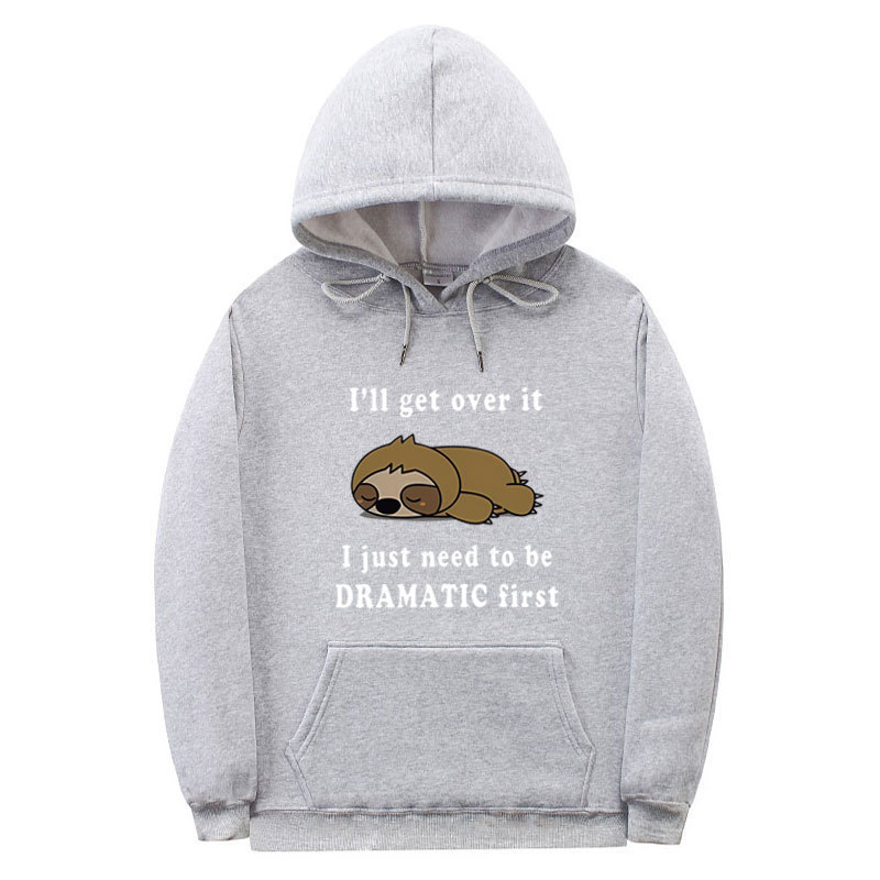 Abbigliamento maschile Felpa con cappuccio con stampa animalier alla moda per primavera e autunno Fondo a coste per uomo e donna, casual, sportivo, tendenza, tutto abbinato_voghion.com