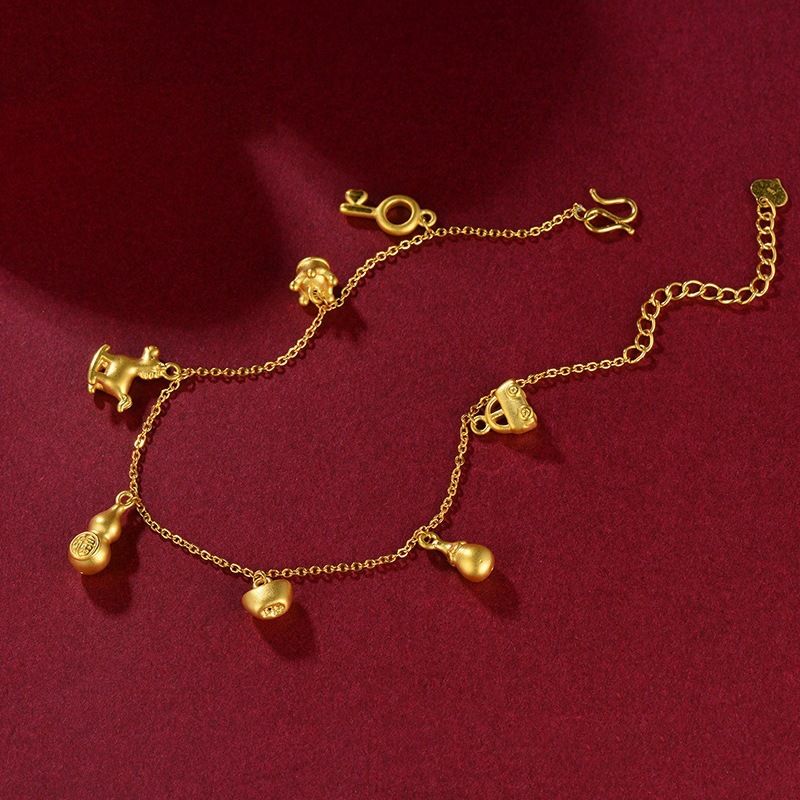 Messing vergoldet Duobao Fulu Aklet Vieamese Sad Gold Armband für Frauen einfache Temperament Schmuck Live_voghion.com