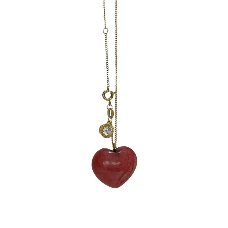 Colliers pendentifs Collier coeur vintage Collier mode charme fine chaîne ras du cou Bijoux_voghion.com