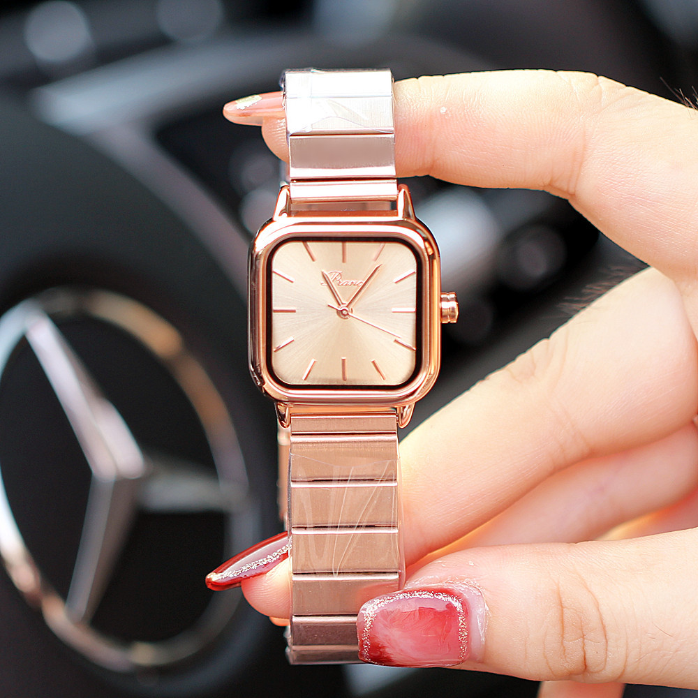 Nuovo orologio impermeabile al quarzo con cinturino quadrato piccolo da donna Accademia giapponese Versatile_voghion.com