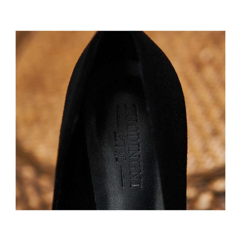 Nuove scarpe con tacco piccolo e spesso, punta affilata, piedi non stanchi, tacco medio, ispessimento del grasso di grandi dimensioni._voghion.com