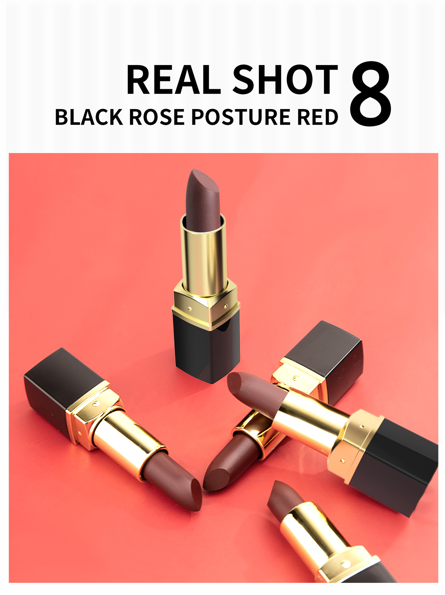 Nouveau YANQINA Yanqina Black Rose Rouge à Lèvres Chaud Changement Progressif Maquillage Affichage De Couleur Rouge à Lèvres Hydratant Changement De Couleur Rouge à Lèvres_voghion.com