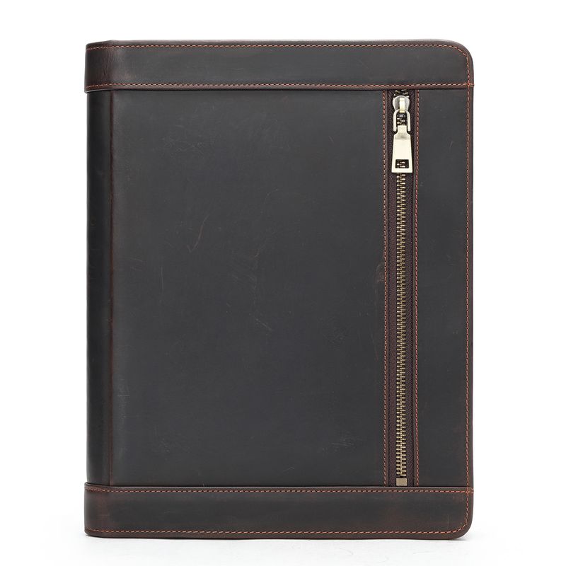 Die neue Crazy Horse Leder Clut, multifunktionale iPad Aufbewahrungstase, große Kapazität Business Retro Herren_voghion.com