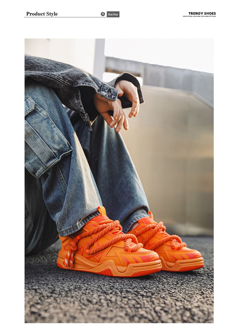 Nieuwe producten voor één seizoen Herfst en winter nieuwe schoenen heren hoge laarzen suède all-match casual sneakers Erg populair onder jongeren (Color : Yellow, Size : 40 EU