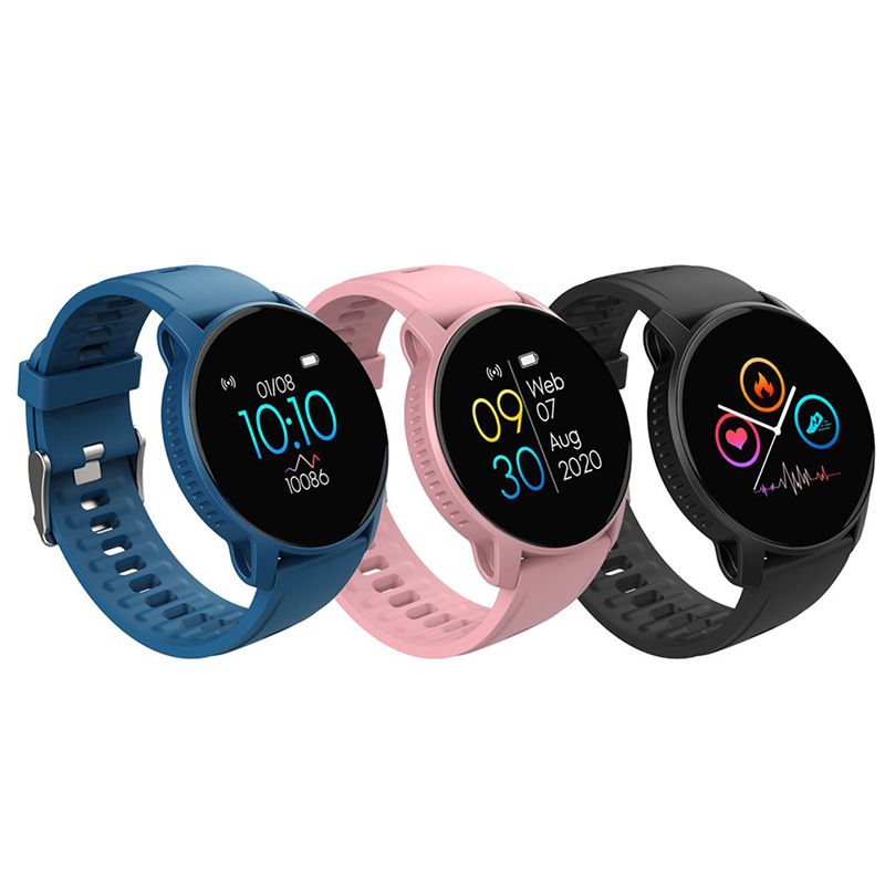 YUCI W9 2020 Bluetooth Round Smart Bracelet Women Men Smart Watch Sports Mode Sleep Time Monitor Heart Rate Monitor Touch Screen Waterproof Music Clo_voghion.com