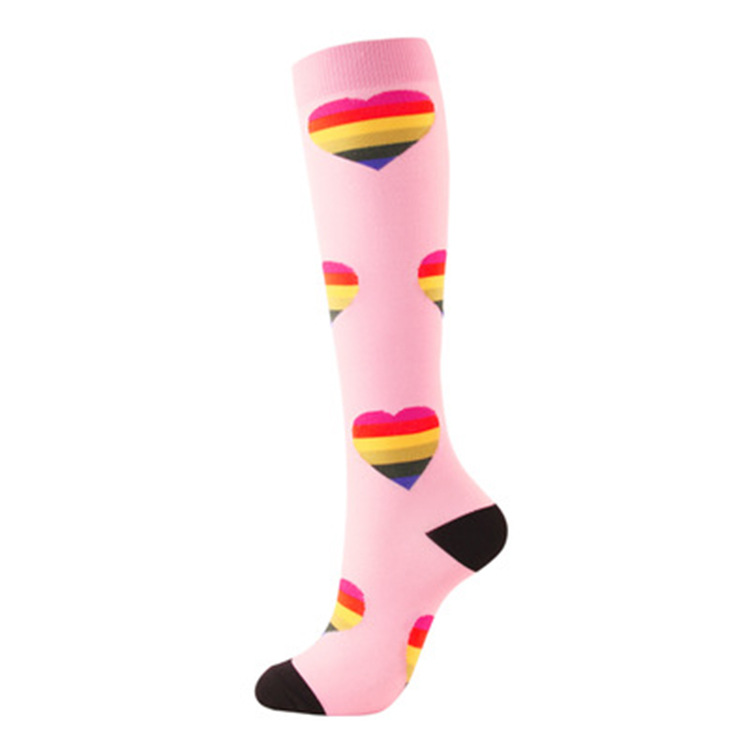 2025d Hot Style Sports Compression Outdoor Calf Casual Unisex Jacquard Slimming Pressure Socks_voghion.com
