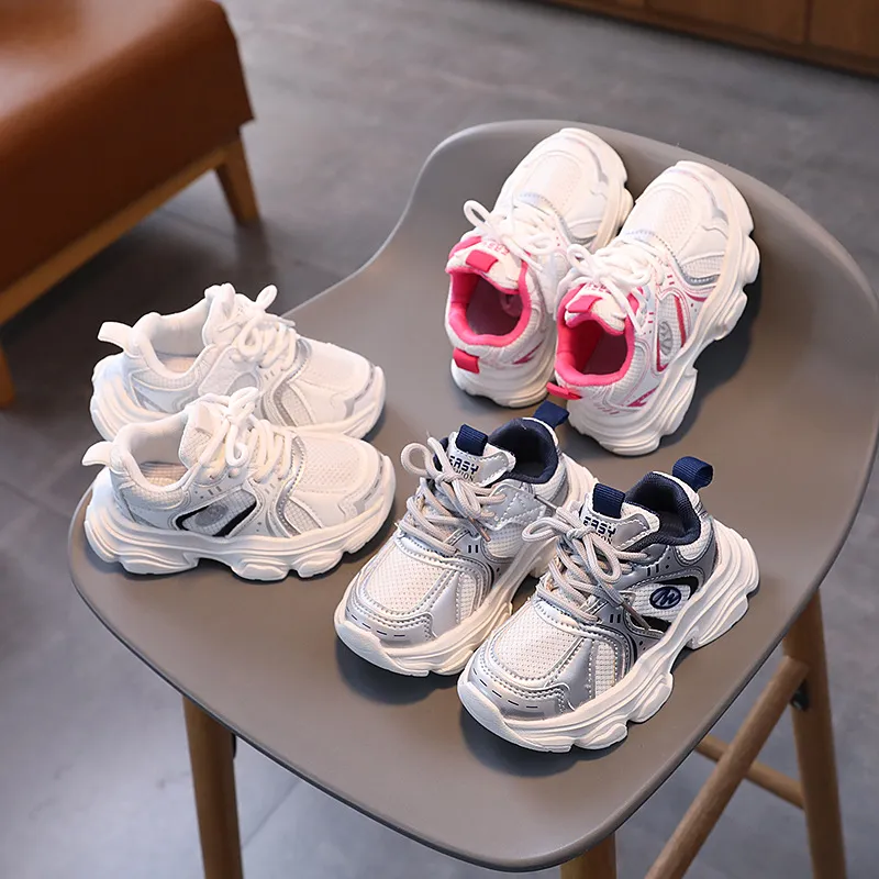 2025 Neue Kleinkind-Sneaker für Jungen und Mädchen im Freien aus Mesh, leichte Kindersportschuhe, rutschfeste Kinder-Turnschuhe_voghion.com