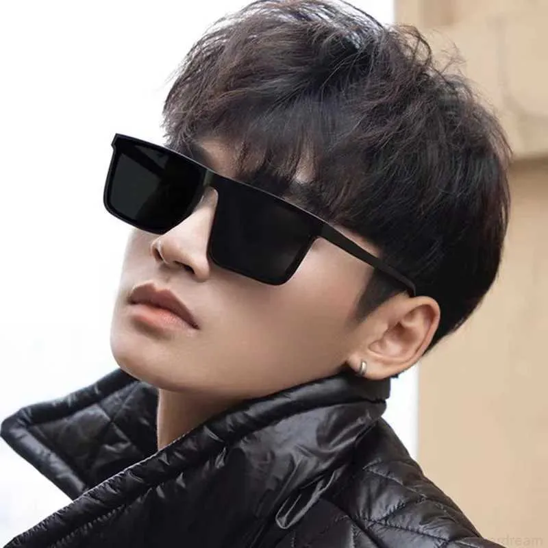 Square Sunglasses For Men Vintage Rectangle Frame Summer Glasses_voghion.com