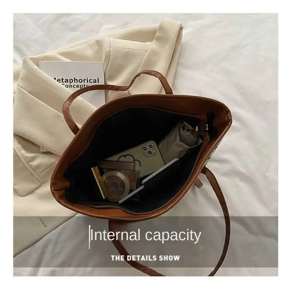 Womens Shoulder Bag And Tote Bag Large Capacity Grid Pattern Bag_voghion.com