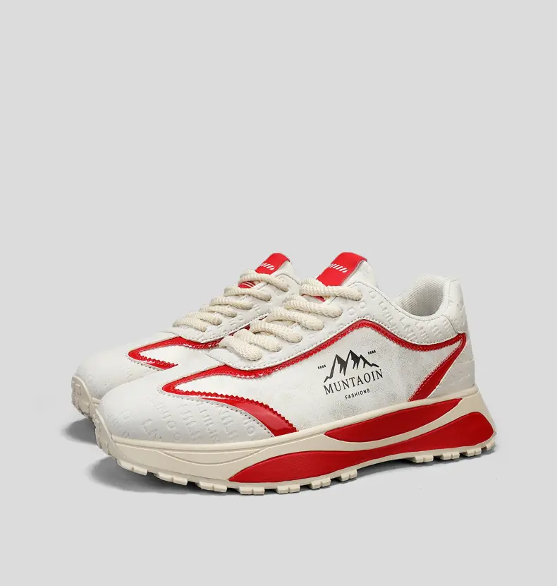 Baskets Forrest Gump pour hommes, petites chaussures blanches, chaussures d'étudiant polyvalentes à plateforme_voghion.com