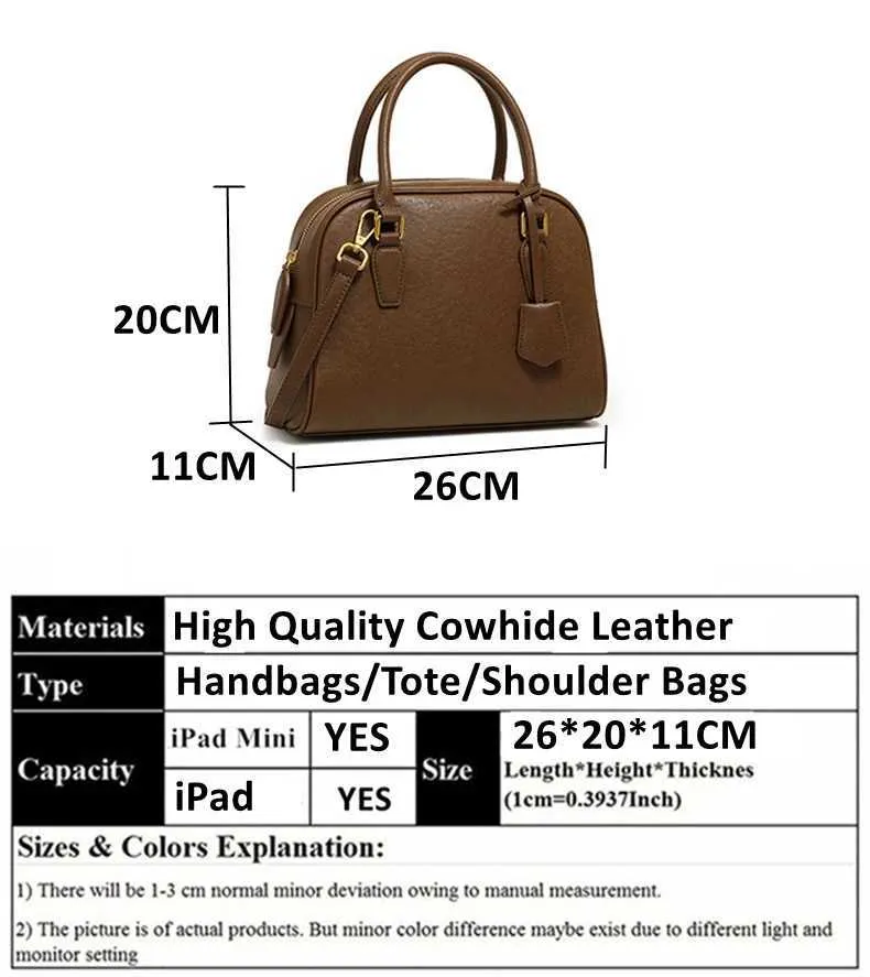 Echtes Leder Tote Handtasche Für Damen Designer Schultertasche_voghion.com
