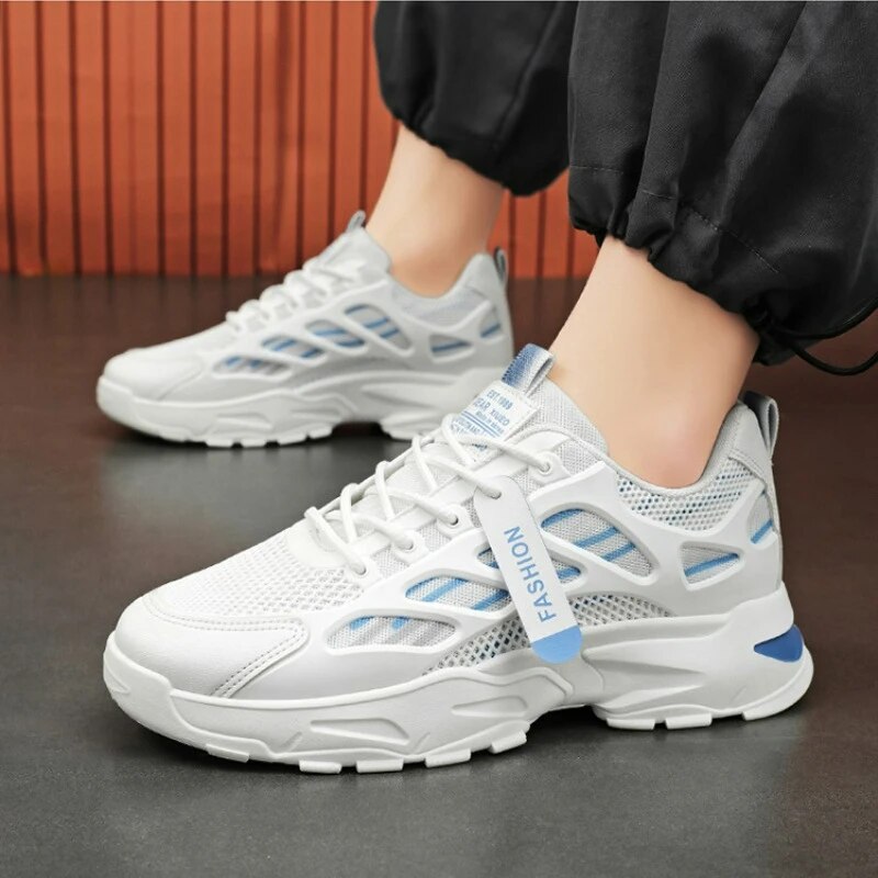 Men's Sneakers 2024 New Breathable Casual For Men High Quality Leather Designer Platform Shoes Zapatillas De Hombre_voghion.com