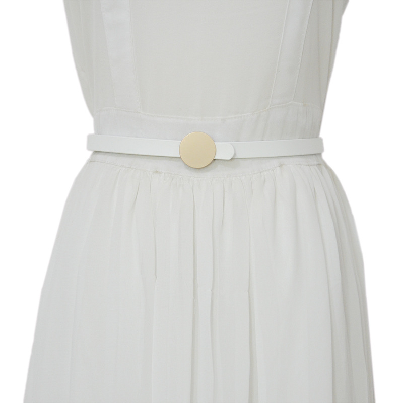 Cintura sottile in pelle da donna stile coreano alla moda_voghion.com
