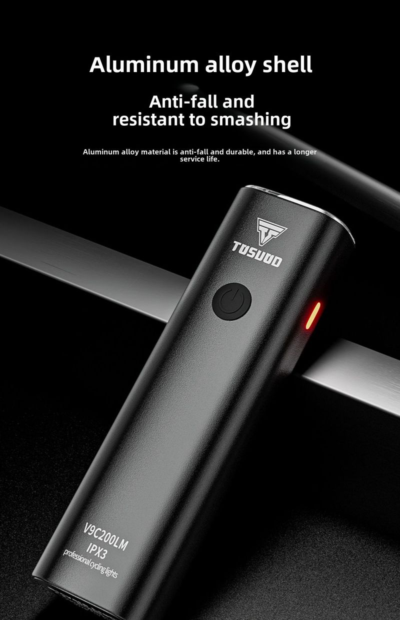 Φακός φόρτισης USB για νυχτερινό φως, προβολέας ποδηλάτου βουνού, ιππασία_voghion.com