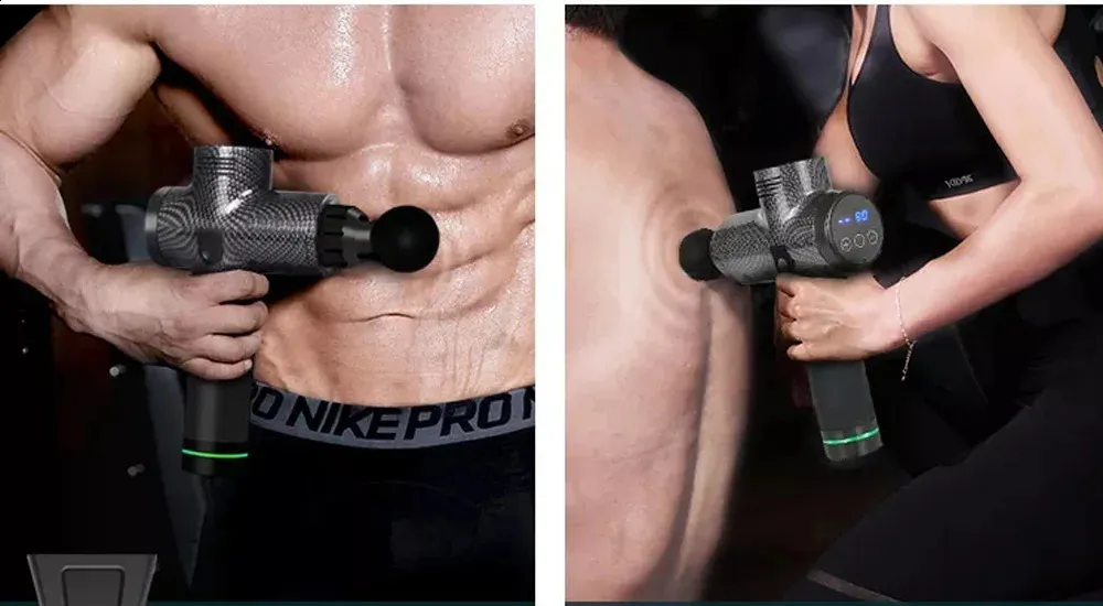 Fascial Massage Gun Electric Percussion Pistol Massager Body Neck Back Deep Tissue Muscle Relaxation Pain Relief Fiess_voghion.com