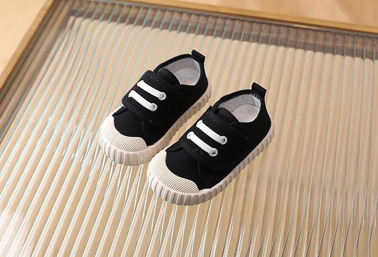 Childrens Canvas Sneakers Leopard Print Classic Casual Shoes_voghion.com