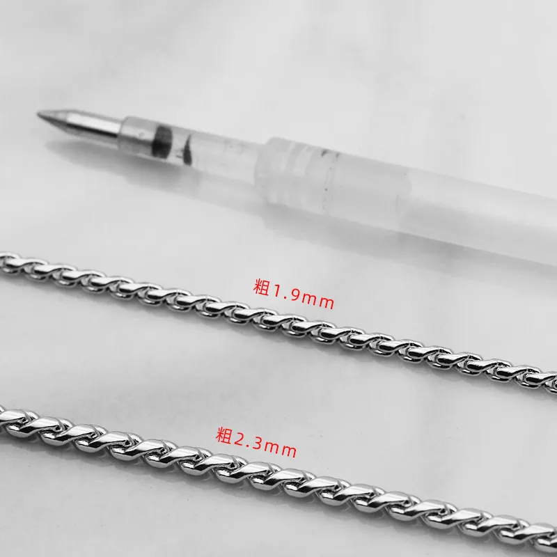 Stainless Steel S-shaped Chain Necklace For Men Jewellery Gift_voghion.com