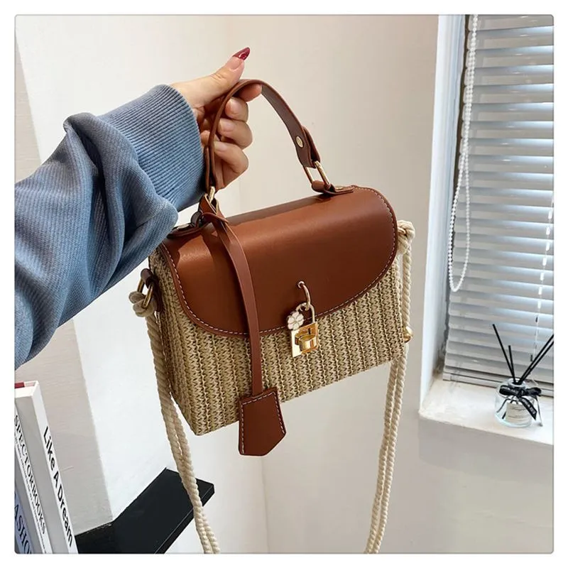 Designer Free Shipping 2025 New Fashion Commuting Small Square Premium Texture Woven Single Shoulder Crossbody Bag For_voghion.com