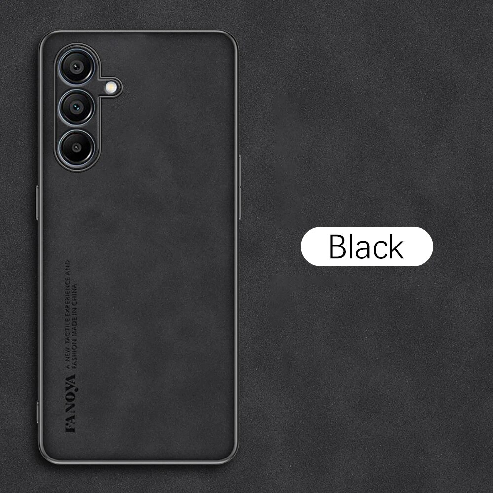Samsang Custodia in pelle di pecora Fundas per Samsung Galaxy A15 A05s A05 4G A25 A35 A55 5G Copertura protettiva per obiettivo completo_voghion.com