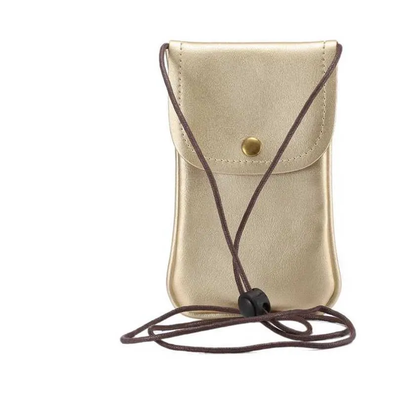 Borsa a tracolla sottile in pelle vegana casual con tracolla regolabile, per cellulare Ba241217_voghion.com