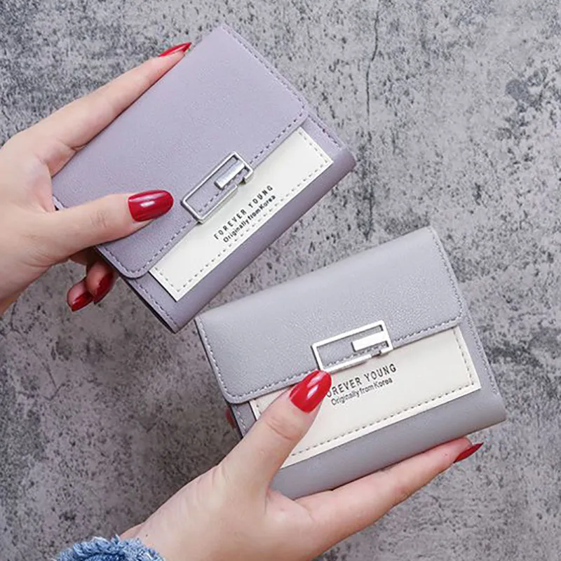 Süße Mini Mode Frauen Designer Leder Geldbörse weibliche Haspe Brieftasche_voghion.com