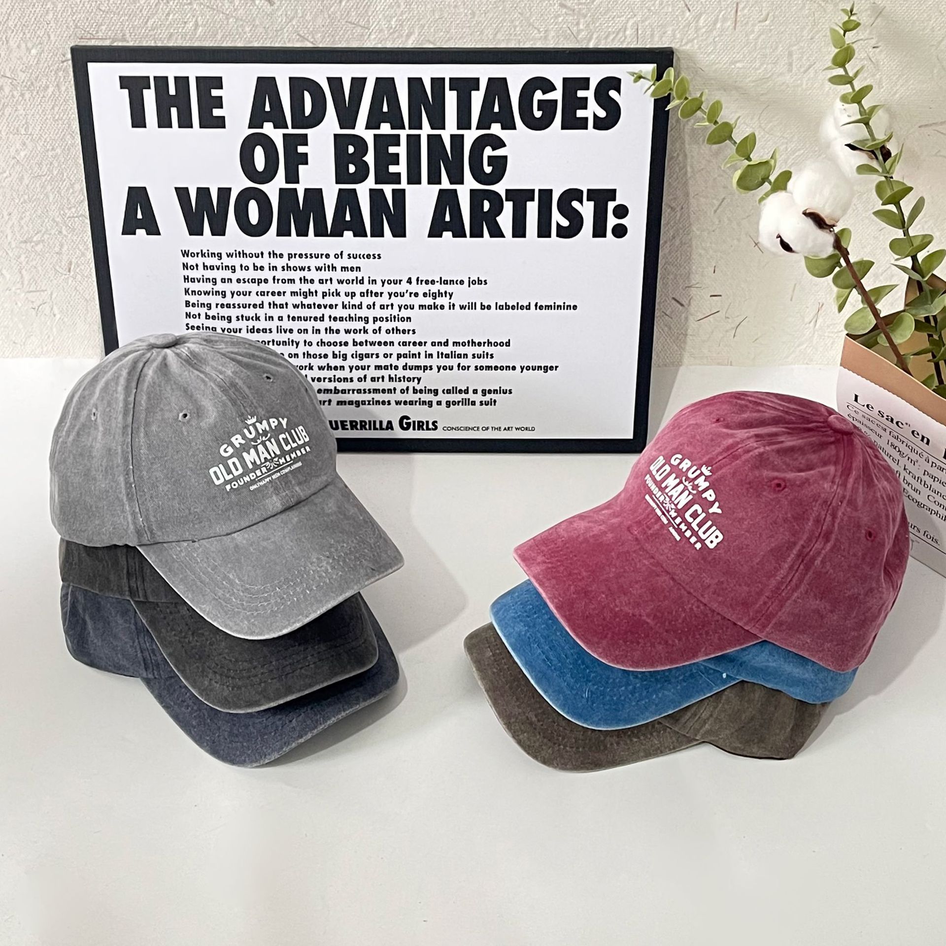 Casquette de baseball unisexe à imprimé alphabet délavé pour homme et femme, tendance mode protection solaire sport