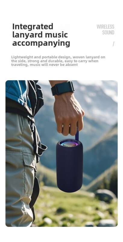 【 8000 chansons incluses 】 Enceinte Bluetooth intelligente, étanche et résistante aux chocs, pour l'extérieur, avec un son de faible tonalité pour la maison_voghion.com