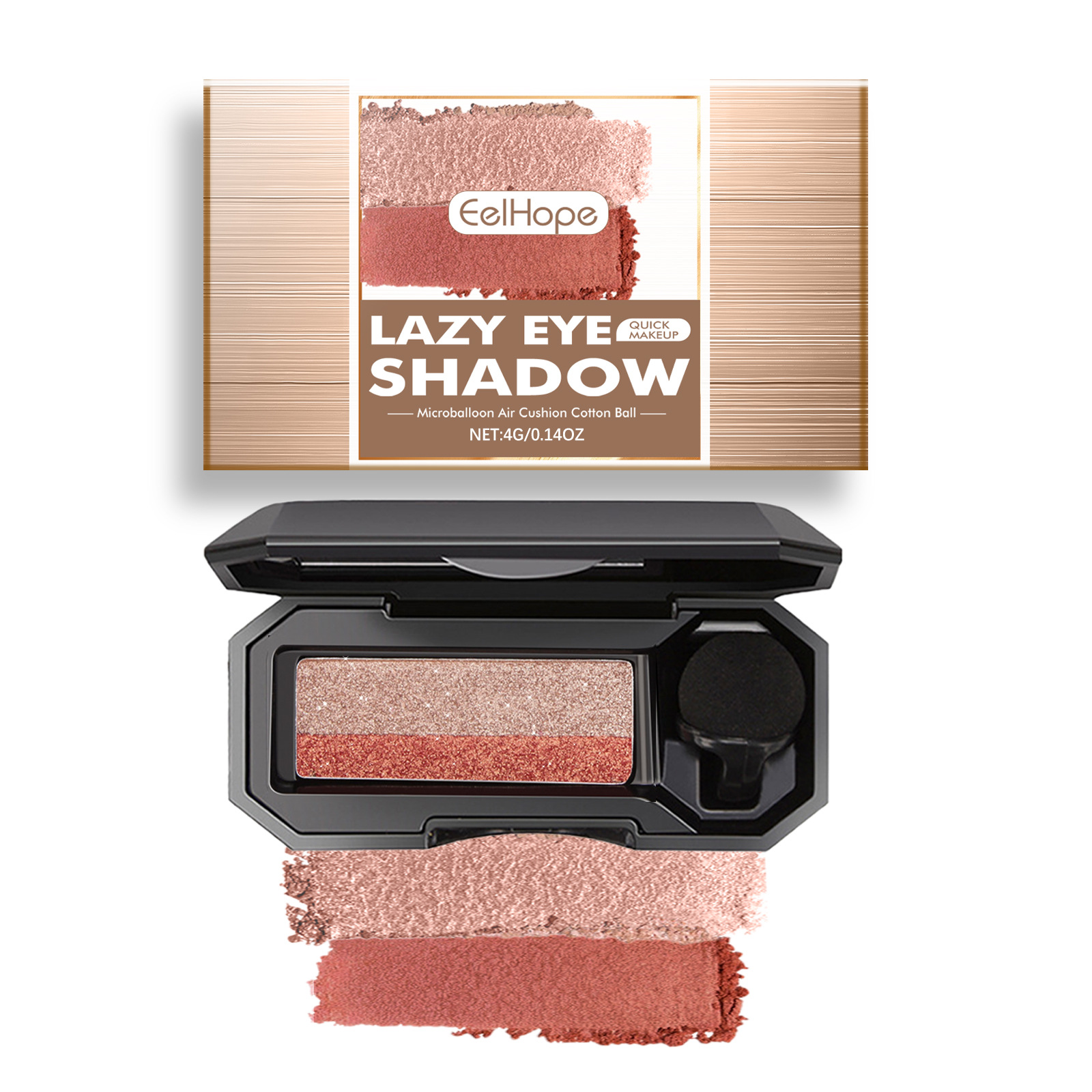 Eelhope kleine pilz serie natürliche farbe perlglanz matt anfänger täglichen make-up pailletten lidschatten_voghion.com