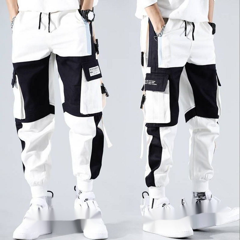 Instagram-Arbeitskleidungsmarke, Leggings con mehreren Taschen, 9-Punkt-Freizeithosen den Herbst, versione coreana_voghion.com