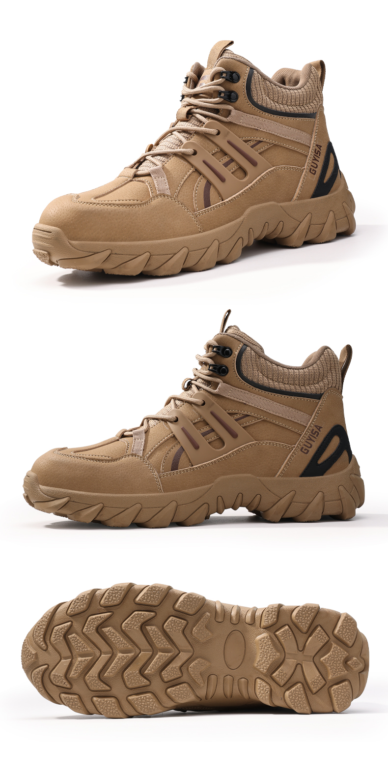 GUYISA Scarpe antinfortunistiche con punta in acciaio, stivali antiurto, antiperforazione, resistenti all'usura 5079 38-45_voghion.com