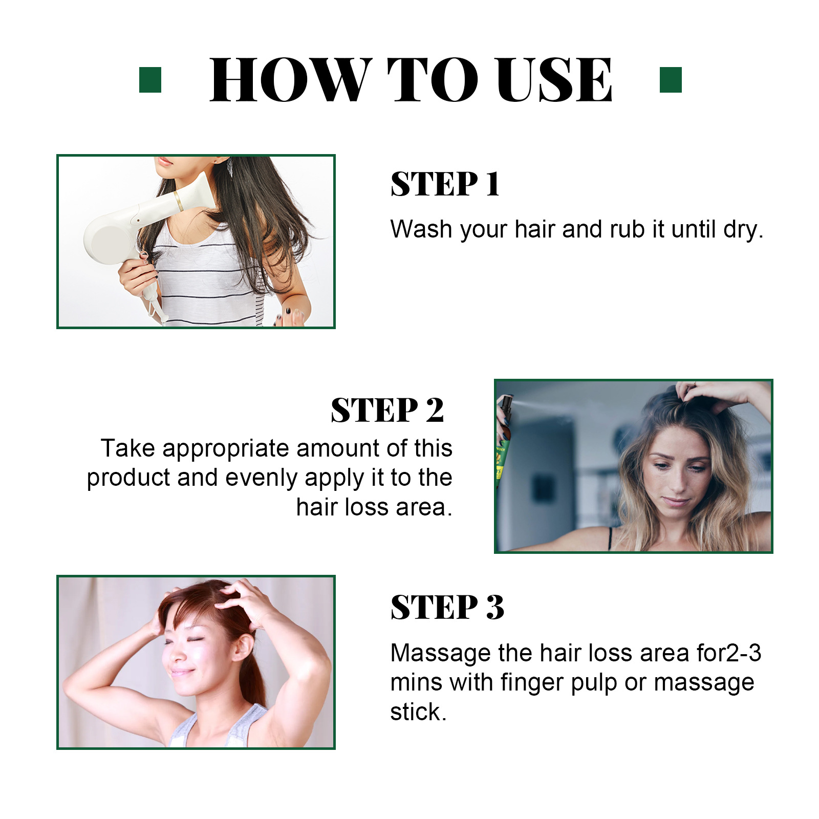 EELHOE ingvera aerosols augšanas, spēcīgas masāžas galvas ādas bojātu matu atjaunošanas un kopšanas šķidrums_voghion.com