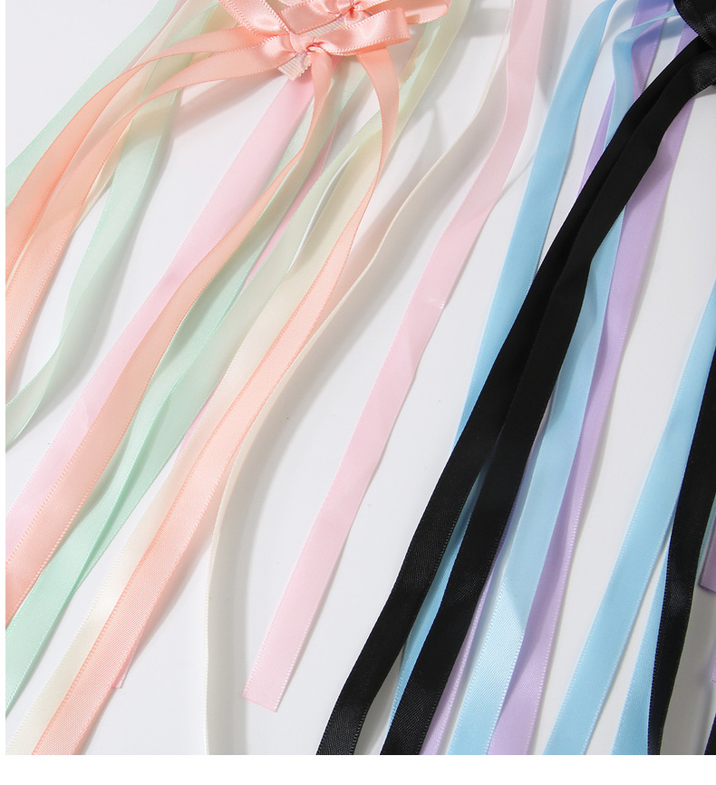Guanyang cross-border hot-selling long ribbon bow hairpin duckbill clip sweet braided ribbon straight clip hair accessories_voghion.com