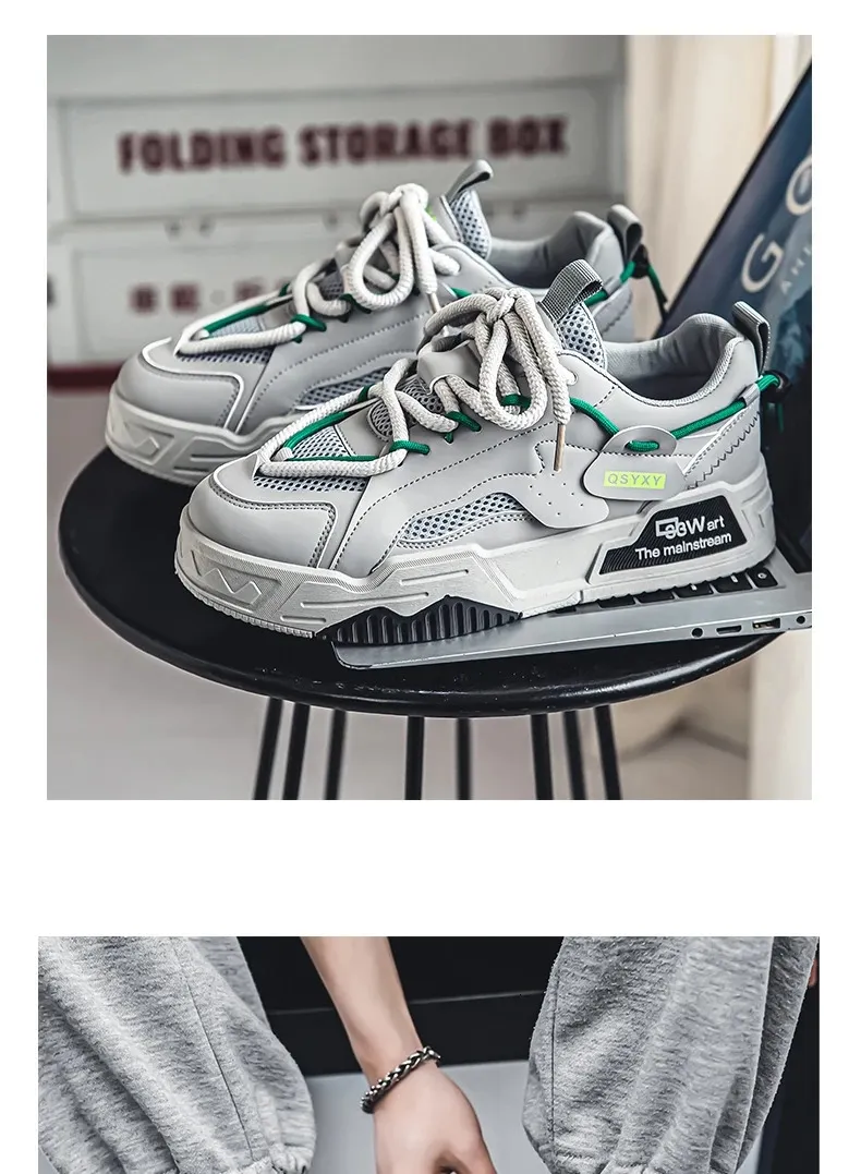 INS Løping Pustende Skateboarding Tunge og Komfortable Uformelle Tenis Mascuo Herre Sportssko 241007_voghion.com